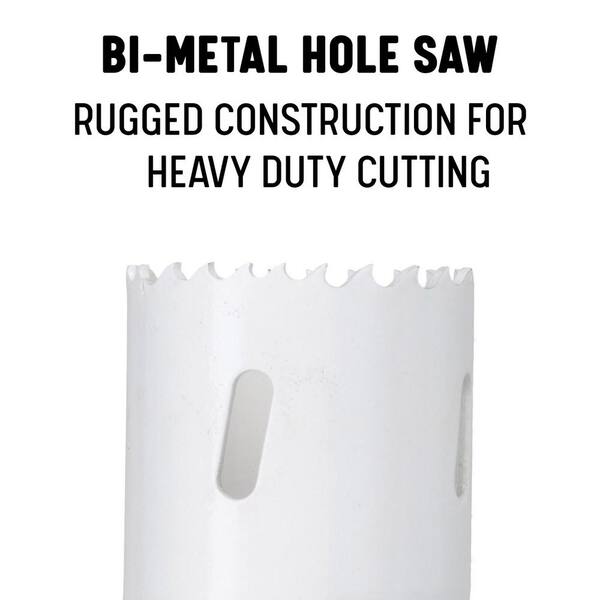 Drill Hog 1-13/16 Inch Bi-Metal Hole Saw – Heavy Duty Moly Cutter With Lifetime Warranty (Made In USA)