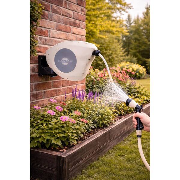 Sunneday 82 ft. Retractable Garden Hose Reel GKW-25S - The Home Depot