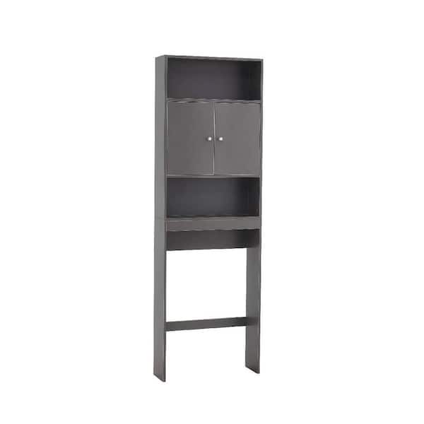 Home Over The Toilet Storage Cabinet, Bathroom Shelf Over Toilet, Bathroom  Storage Cabinet Organizer, Gray 