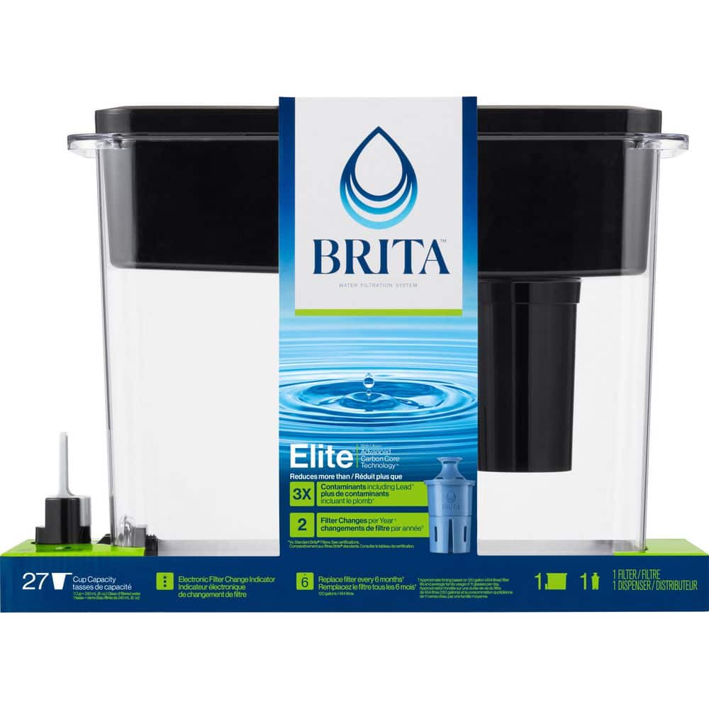 Jet Black Extra Large 27-Cup Filtered Water Dispenser