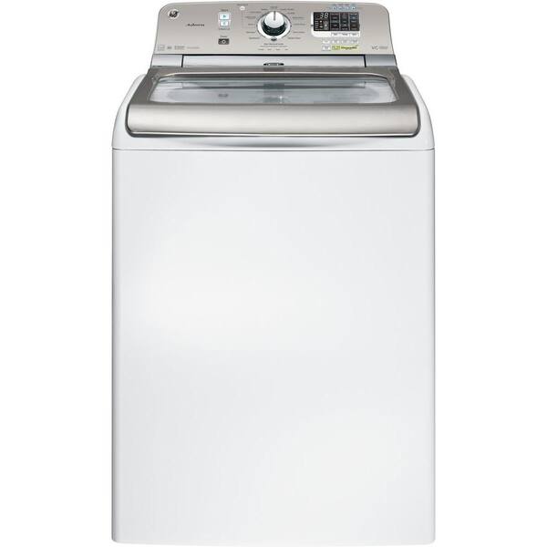 GE 5.0 DOE cu. ft. Top Load Washer with Steam in White, ENERGY STAR