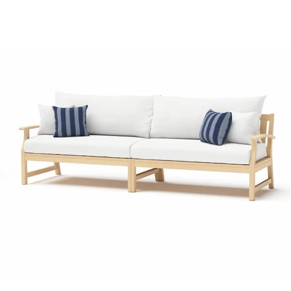 RST BRANDS Kooper 96in Wood Outdoor Sofa with Sunbrella Centered Ink  Cushions OP-AWSOF96-KPR-CINK-K - The Home Depot