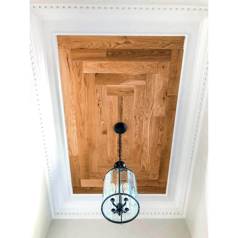 Golden Oak 42" Peel and Stick Wooden Wall Planks