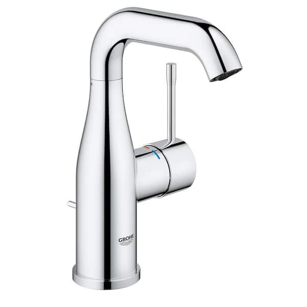 GROHE Essence New 4 in. Centerset Single-Handle 1.2 GPM Bathroom Faucet in StarLight Chrome