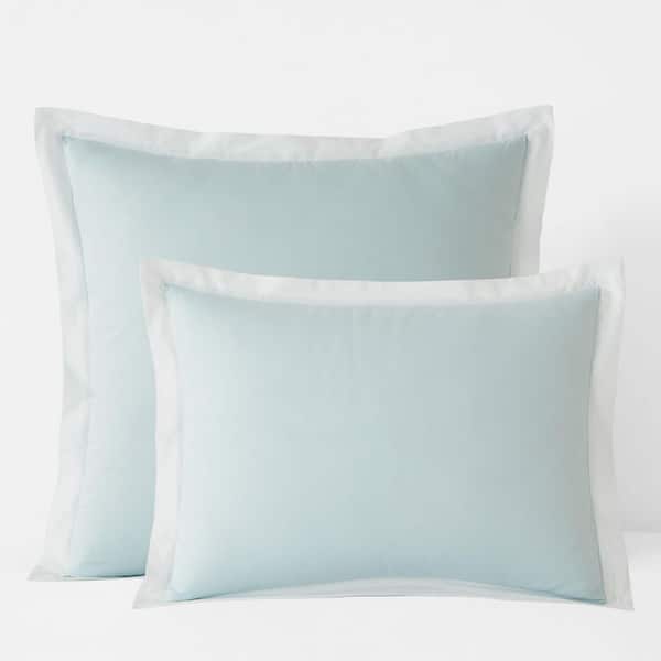 Company Cotton Solid Border Trim Cotton Sham