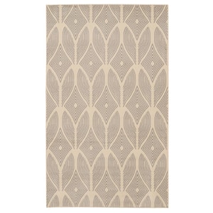 Kobe Henley Bone and Light Grey 6 ft. 5 in. x 9 ft. 3 in. Area rug