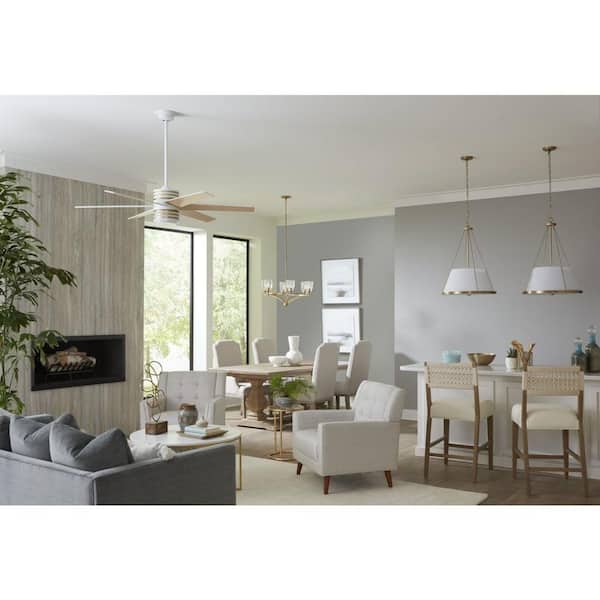 Progress Lighting Saffert 3-Light Brushed Gray Transitional Chandelier