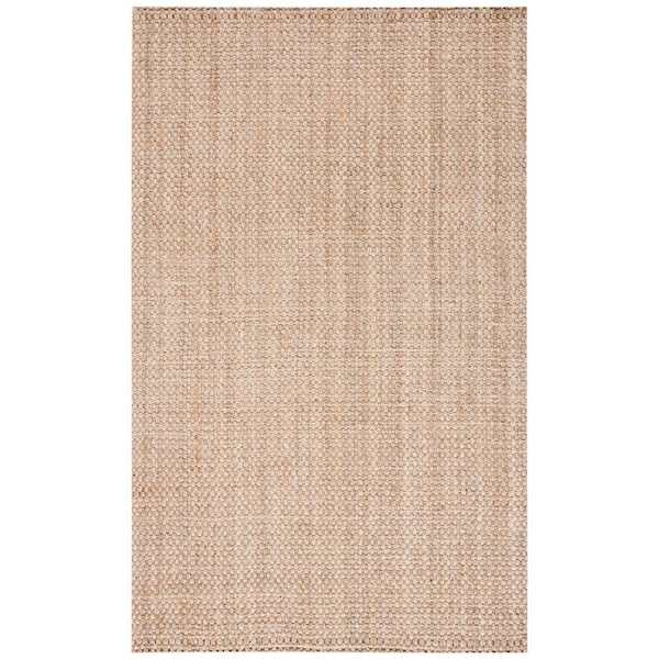Natural Fiber 4 ft. x 6 ft. Natural Solid Color Area Rug