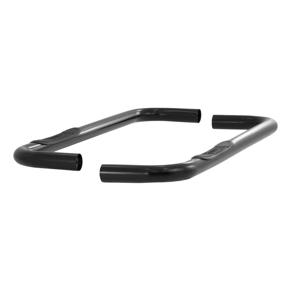 Aries 3-Inch Round Black Steel Nerf Bars, No-Drill, Select Chevrolet ...