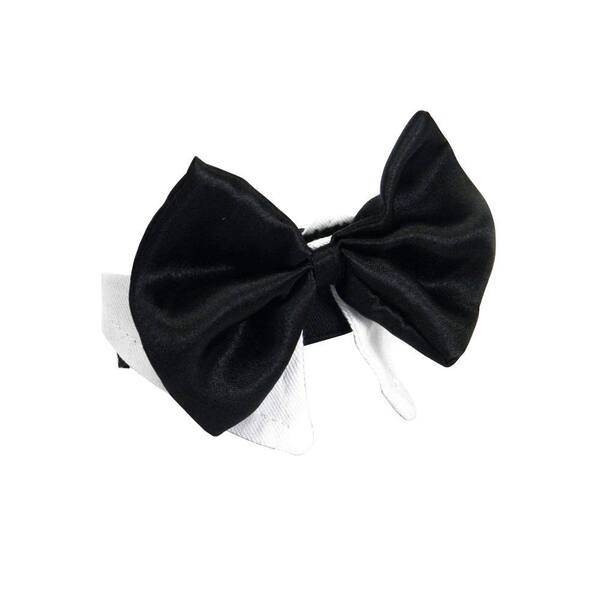 Platinum Pets Black and White Extra Large Formal Dog Bow Tie Collar