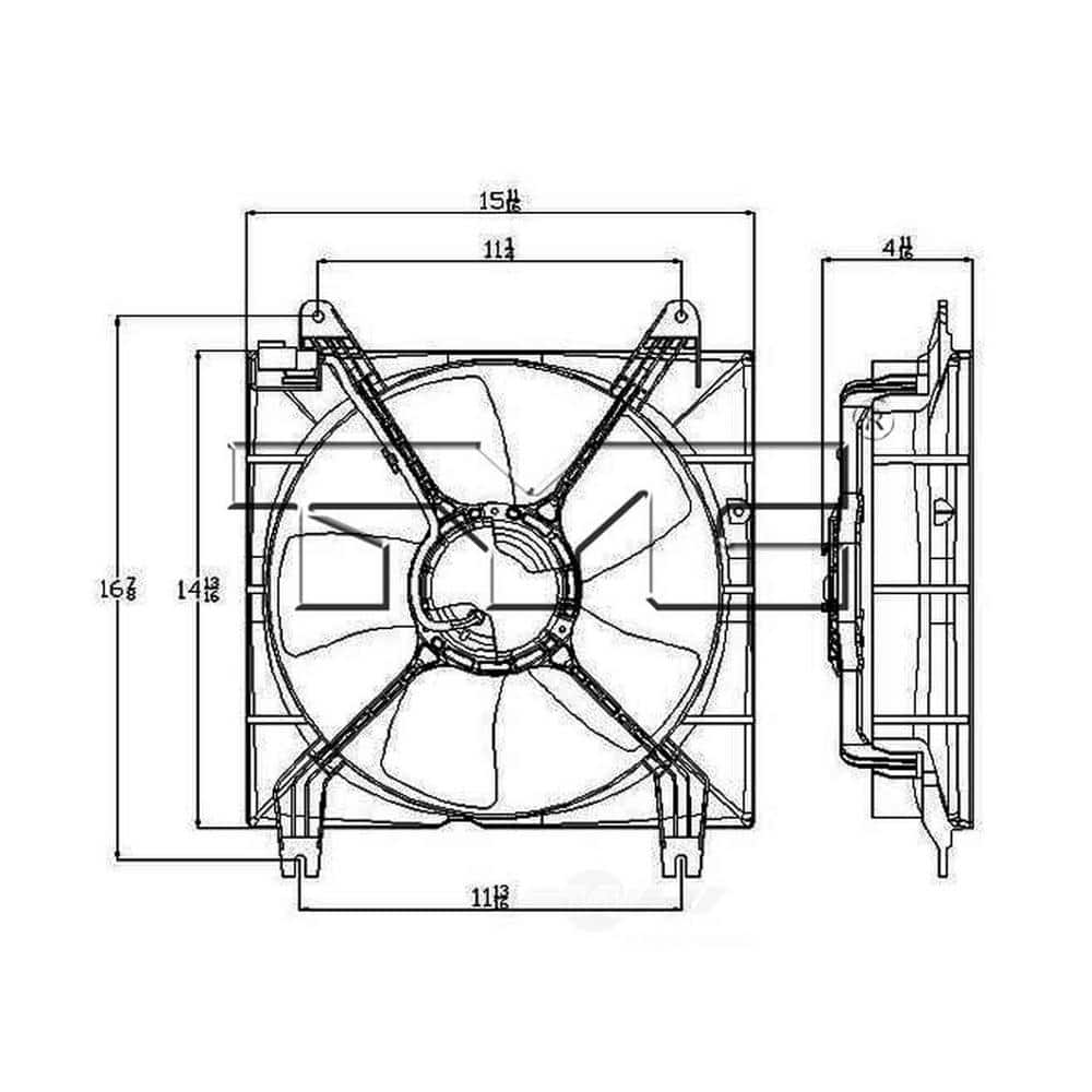 TYC Engine Cooling Fan Assembly, FQPX-TYC-600970 At Tractor Supply Co