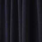 Faux Linen Peacoat Blue Solid Polyester 54 in. W x 84 in. L Hidden Tab Top Light Filtering Curtain Panel (Double Panel)