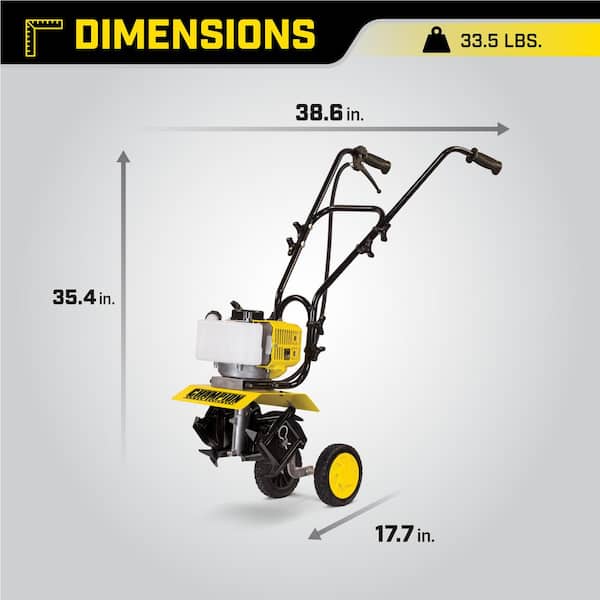 y♥️ Champion Power Equipment 9.5 in. 43cc Portable Gas Garden Tiller