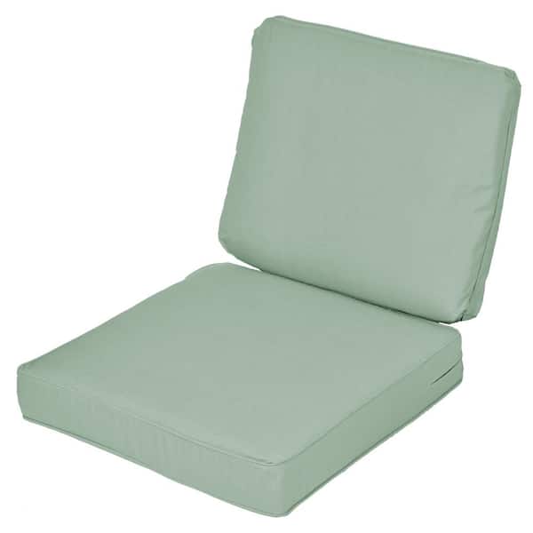 Unbranded Sunbrella Spectrum Mist 2-Piece Deep Seating Outdoor Lounge Chair Cushion (2-Pack)