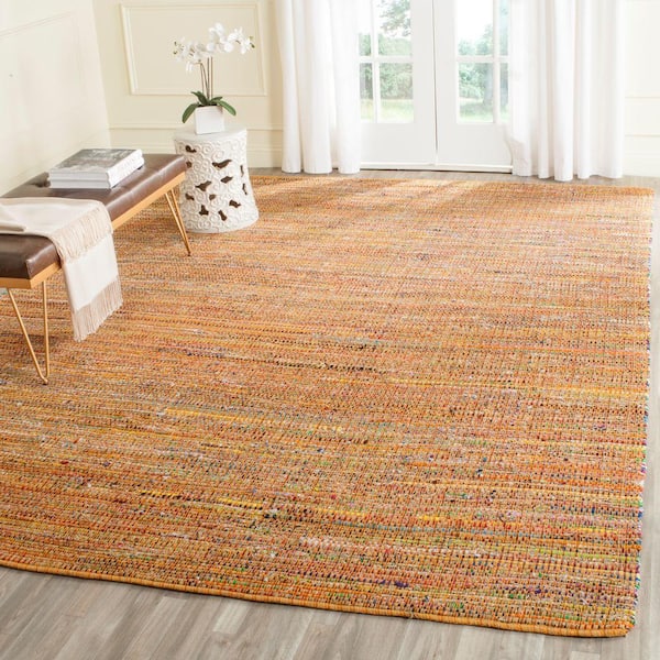 SAFAVIEH Nantucket Yellow 8 ft. x 10 ft. Striped Area Rug-NAN220D-8 ...