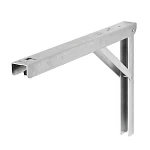 FOLD 15.7 Zinc Plated Steel Shelf Bracket