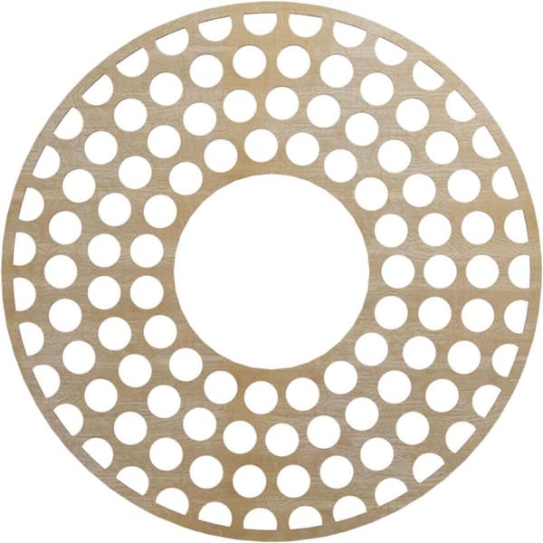 0.25 in. x 38 in. x 38 in. Wood Medallion Moulding