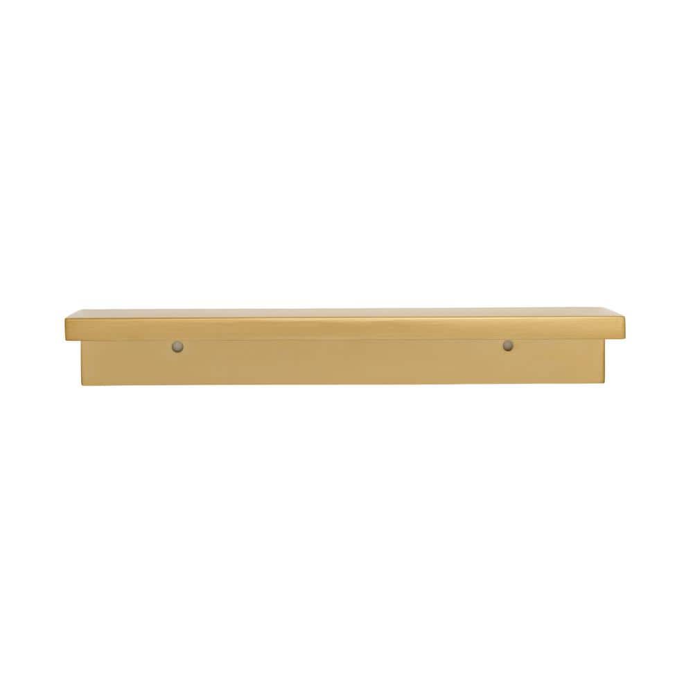 Ethan Satin Brass Rectangular Bar Pull with Mounting Hardware