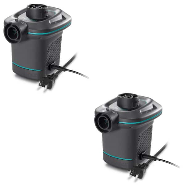 Intex 120-Volt Quick Fill AC Electric Air Pump with 3 Interconnected Nozzles (2-Pack)