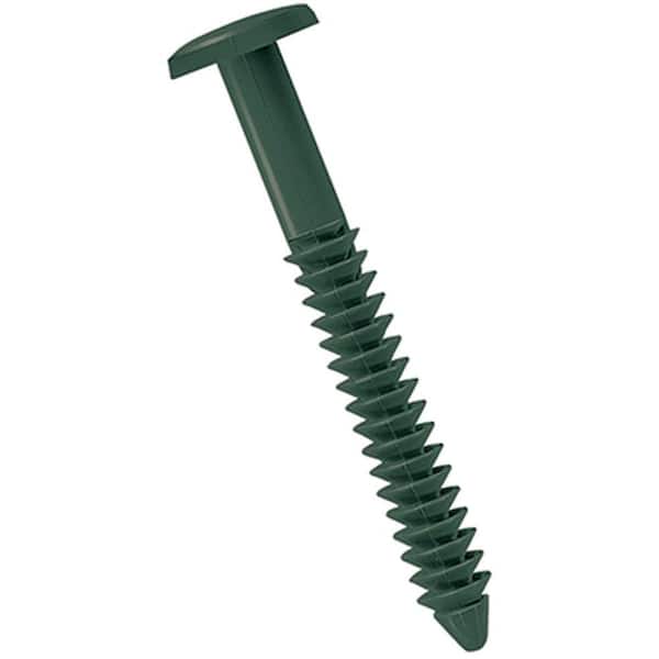 Ekena Millwork 3 in. Forest Green Lifetime Vinyl Shutter-Lok's Fastener