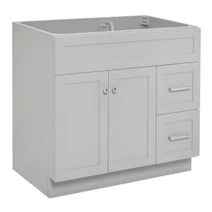 Hamlet 36 in. W x 21.5 in. D x 34.5 in. H . Bath Vanity Cabinet without Top in Grey