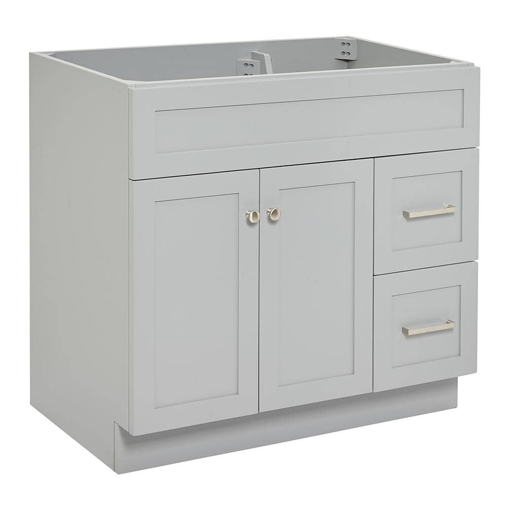 Hamlet 36" Gray Freestanding Single Vanity Cabinet