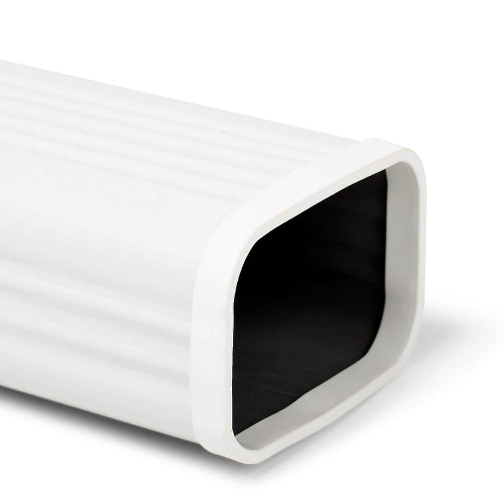 3 in. x 4 in. White Downspout Safety Cap and Finishing Trim (4-Pack) price history on PriceWatchPro