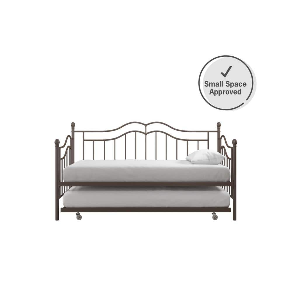 DHP Tatiana Metal Daybed And Trundle, Bronze 42.25 In W DE68945 - The ...