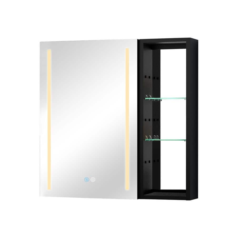 30 in. W x 30 in. H Medium Rectangular Silver Aluminum Surface Mount Medici