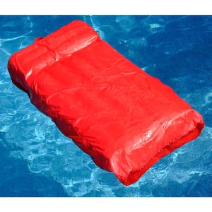 Red Fabric Solstice SunSoft Inflatable Swimming Pool Loungers (2-Pack)