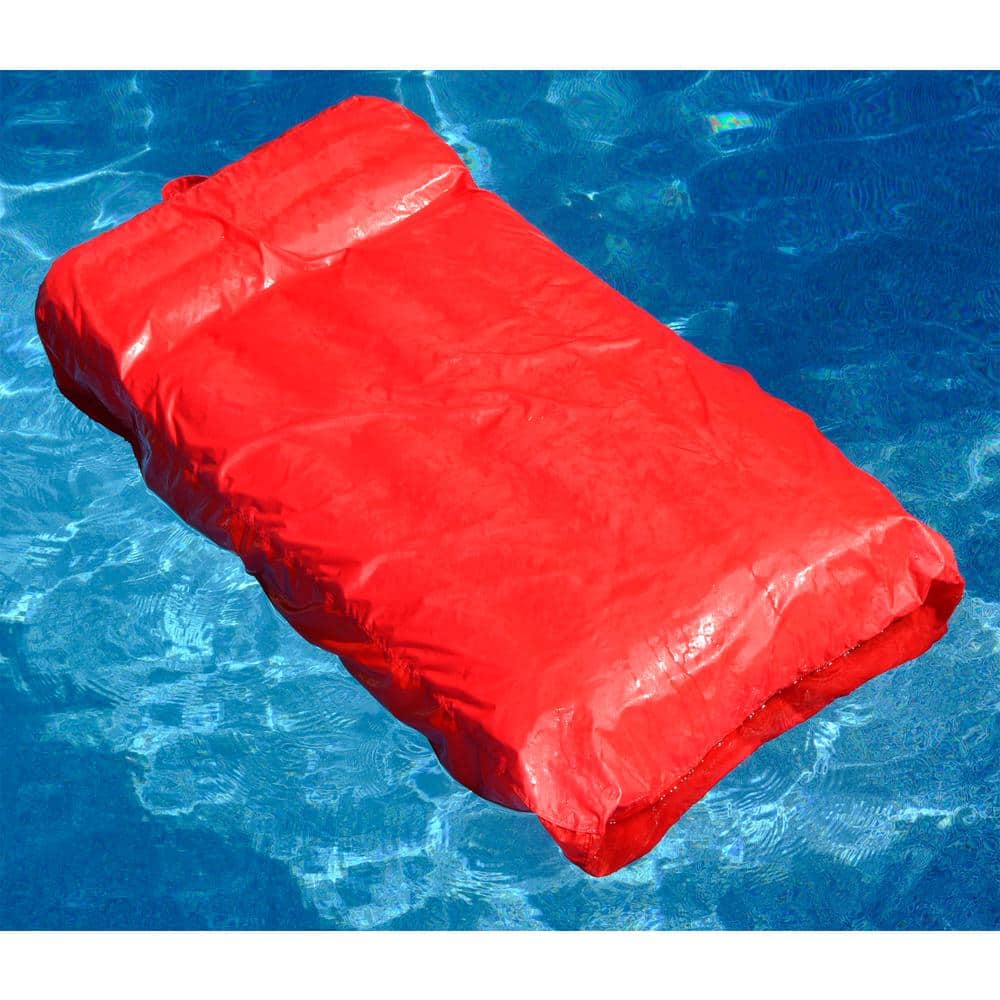 Swimline Red Solstice SunSoft Swimming Pool Inflatable Lounger (6-Pack), Number of People: 1 -  6 x 15030R
