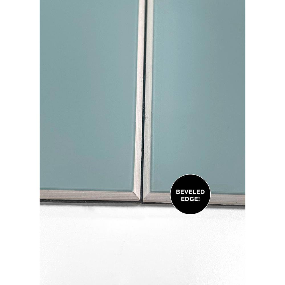 Blue Peel and Stick Subway Wall Tiles for Kitchen and Bathroom