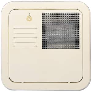 Flush Mount 10 Gallon Water Heater Door - Colonial White