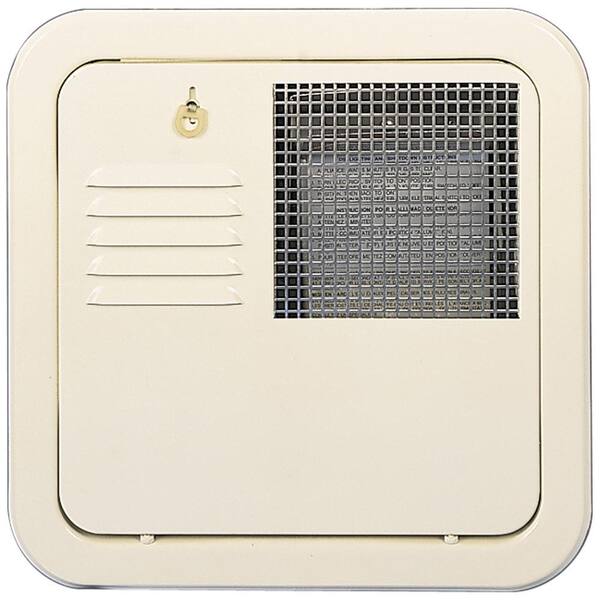 Suburban Flush Mount 10 Gallon Water Heater Door - Colonial White
