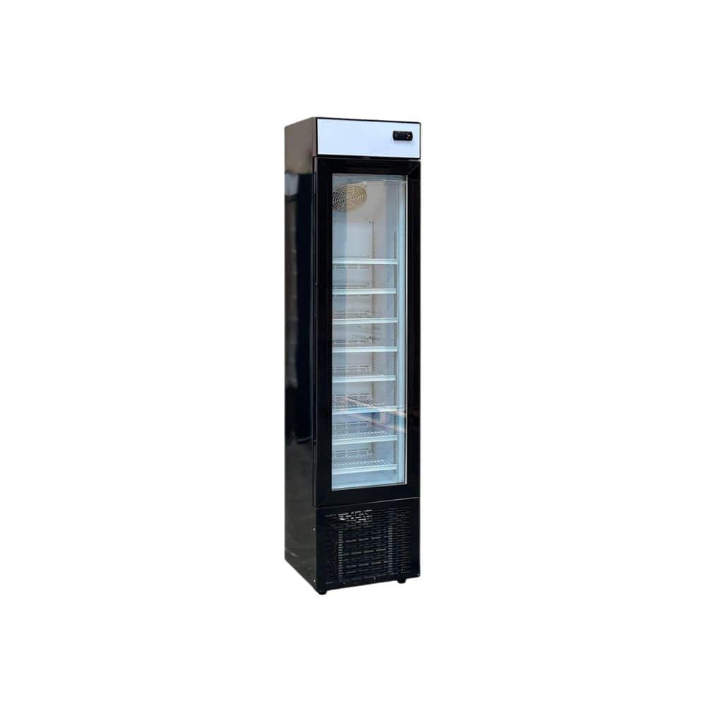 16.5 in. W. 3.7 cu. ft. NSF Auto Defrost Commercial Upright Freezer Glass Door Reach in Black price history on PriceWatchPro