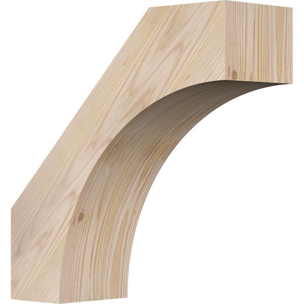 Ekena Millwork 5 1/2"W x 16"D x 16"H Westlake Smooth Knee Brace, Douglas Fir