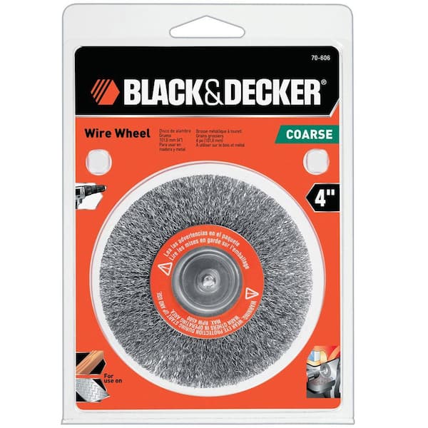 BLACK+DECKER 4 in. Crimped Wire Wheel