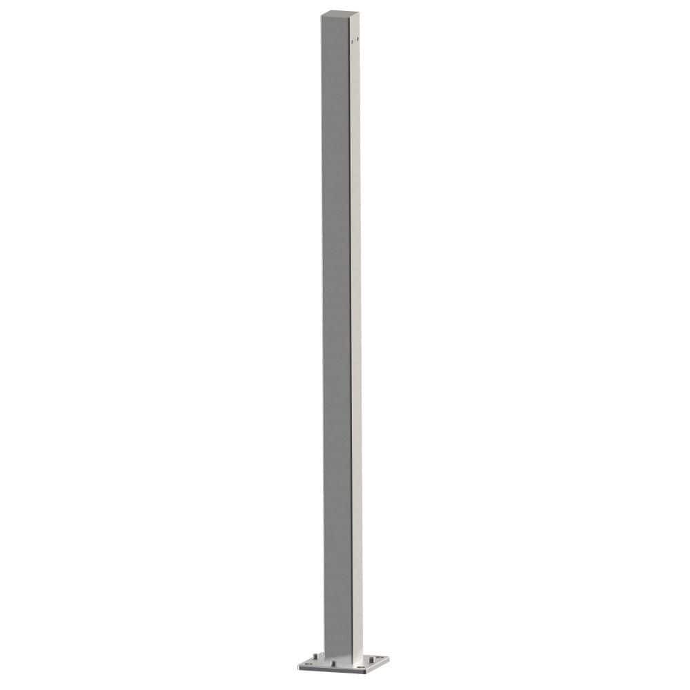 MountainView 36 in. H x 5 in. W Glass Deck Railing Brushed Stainless Steel Post price history on PriceWatchPro