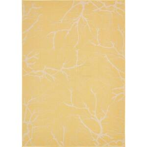 Outdoor Branch Yellow 7' 0 x 10' 0 Area Rug