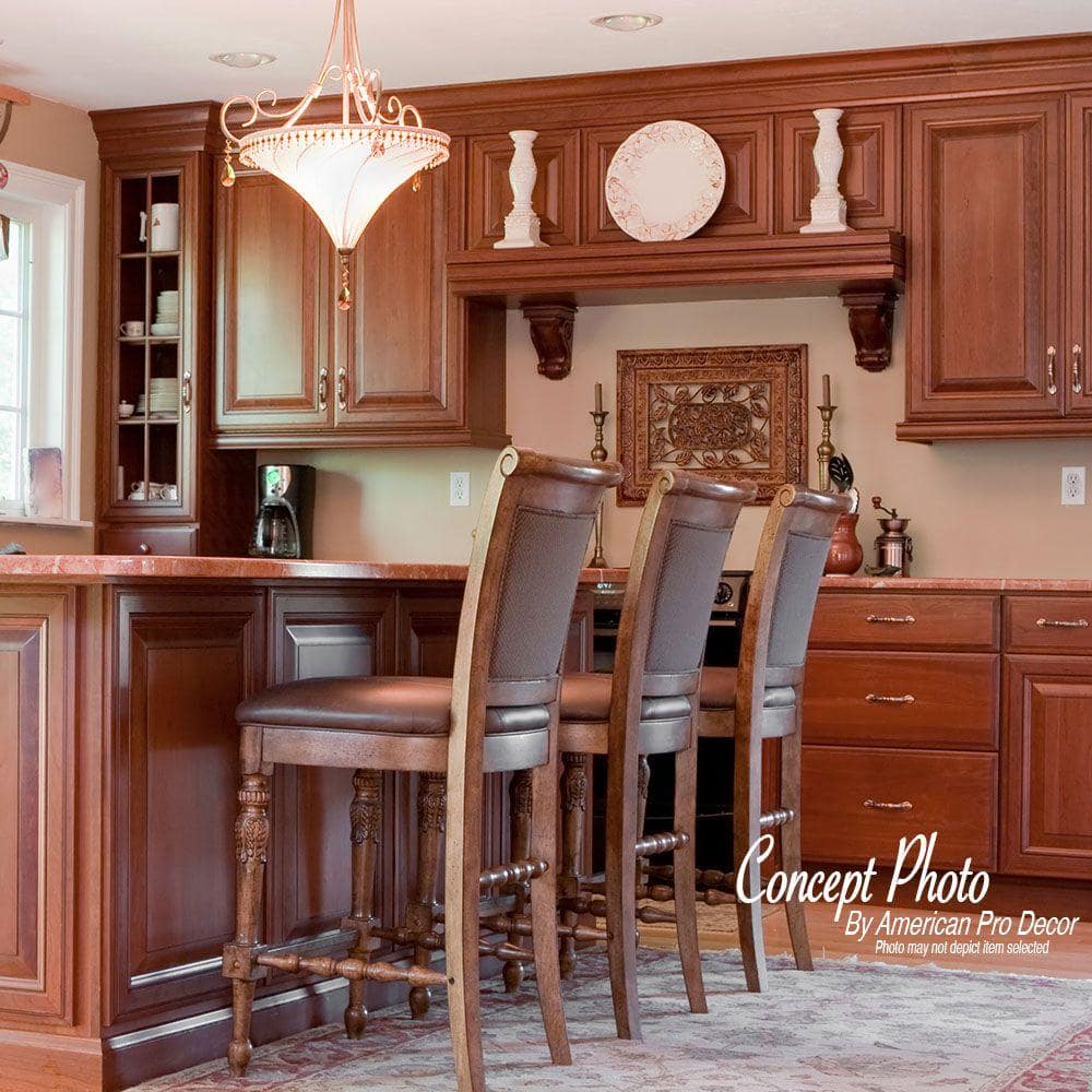 4-3/4 in Unfinished Alder Wood Traditional Corbel