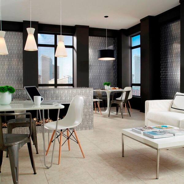 Fasade Connect 96 in. x 48 in. Decorative Wall Panel in Matte White