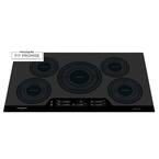 36 in. Smooth Induction Cooktop in Black with 5 Elements