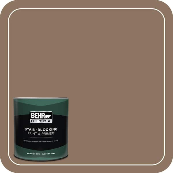 BEHR ULTRA 1 qt. #700D-6 Belgian Sweet Semi-Gloss Enamel Exterior Paint & Primer