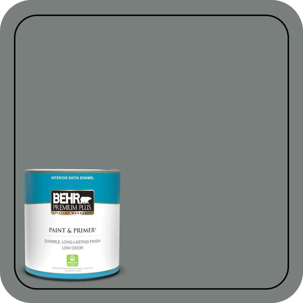 1 qt. #PPU25-18 Shutter Gray Satin Enamel Low Odor Interior Paint & Primer price history on PriceWatchPro
