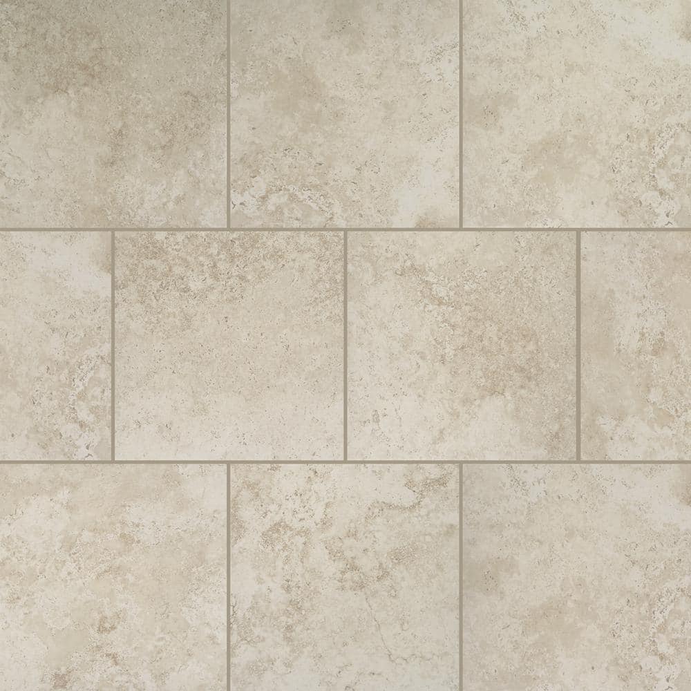 Daltile Castleview Beige 18 In X 18 In Porcelain Floor And Wall Tile