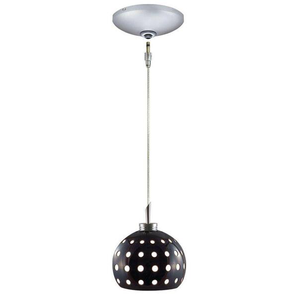 JESCO Lighting Low Voltage Quick Adapt 4-5/8 in. x 101-7/8 in. Black/White Pendant and Canopy Kit