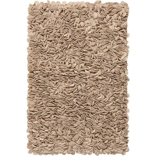 Mina Victory Tulip Beige 2 ft. x 3 ft. Geometric Coastal Area Rug