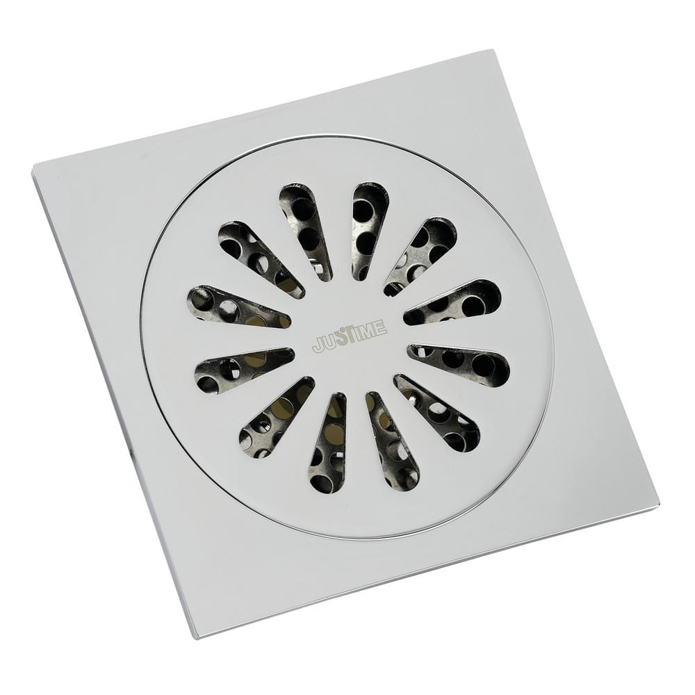 Sunburst 4 in. Square Grid Shower Drain, Chrome price history on PriceWatchPro