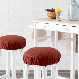 Lisa Solid Red Barstool Cover