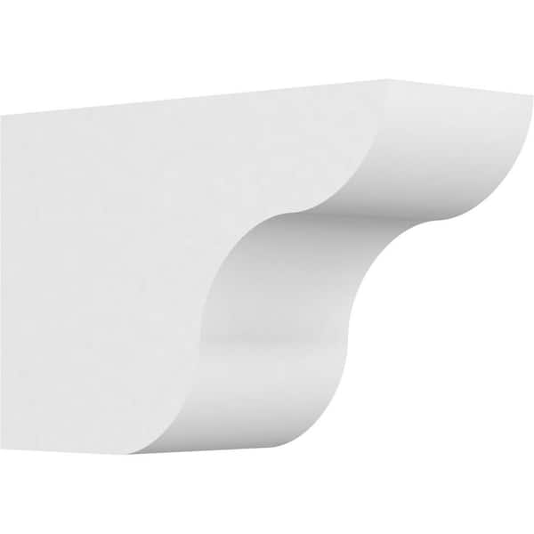 Ekena Millwork 5 in. x 8 in. x 12 in. Standard Carmel Architectural Grade PVC Rafter Tail Brace